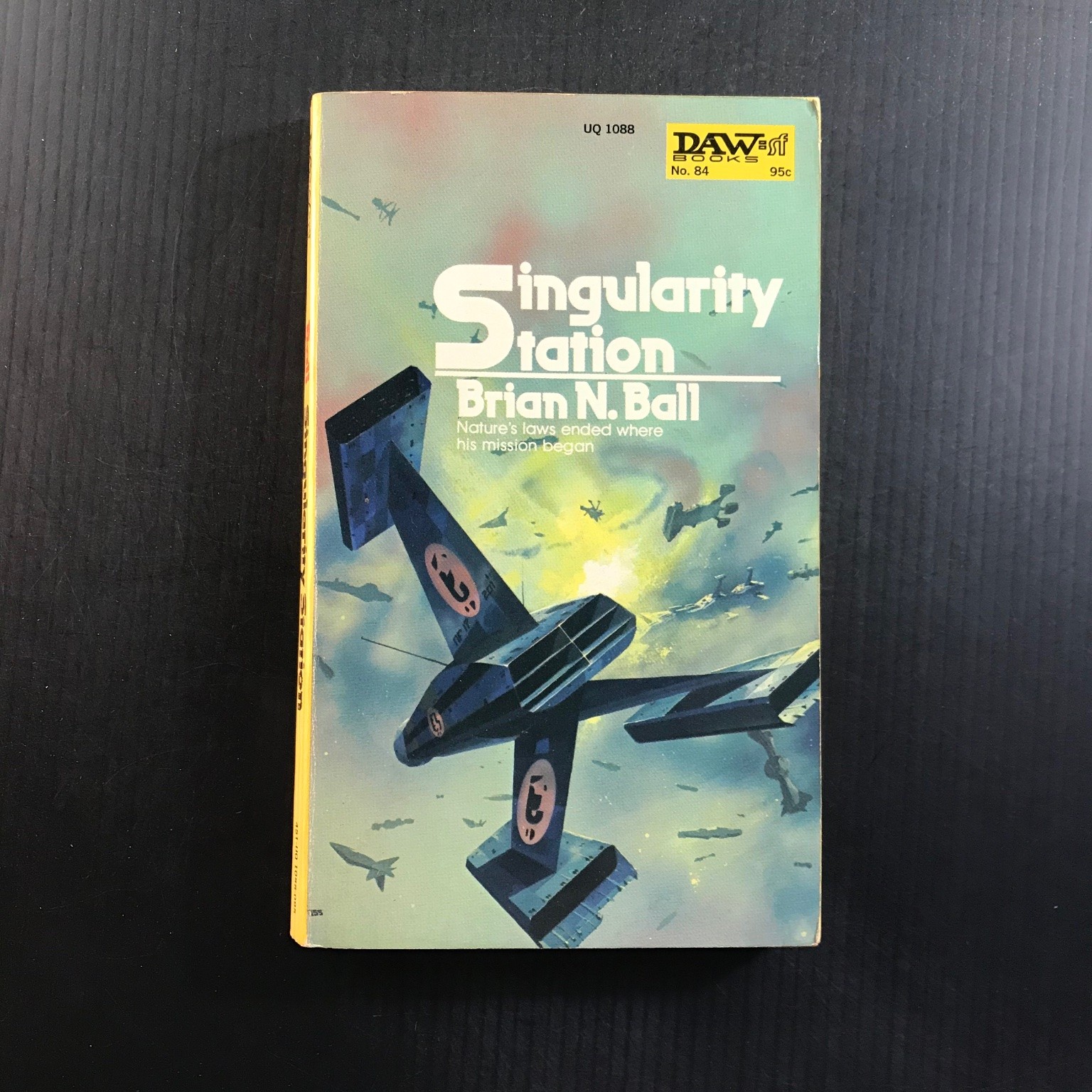 Singularity Station Brian N. Ball First Paperback 1973 DAW Books Sci-Fi