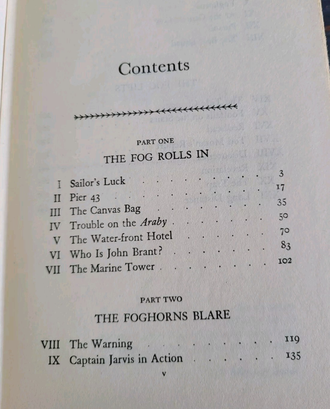 Foghorns, A Story Of The San Francisco Front, Howard Pease, 1945 Antique Book