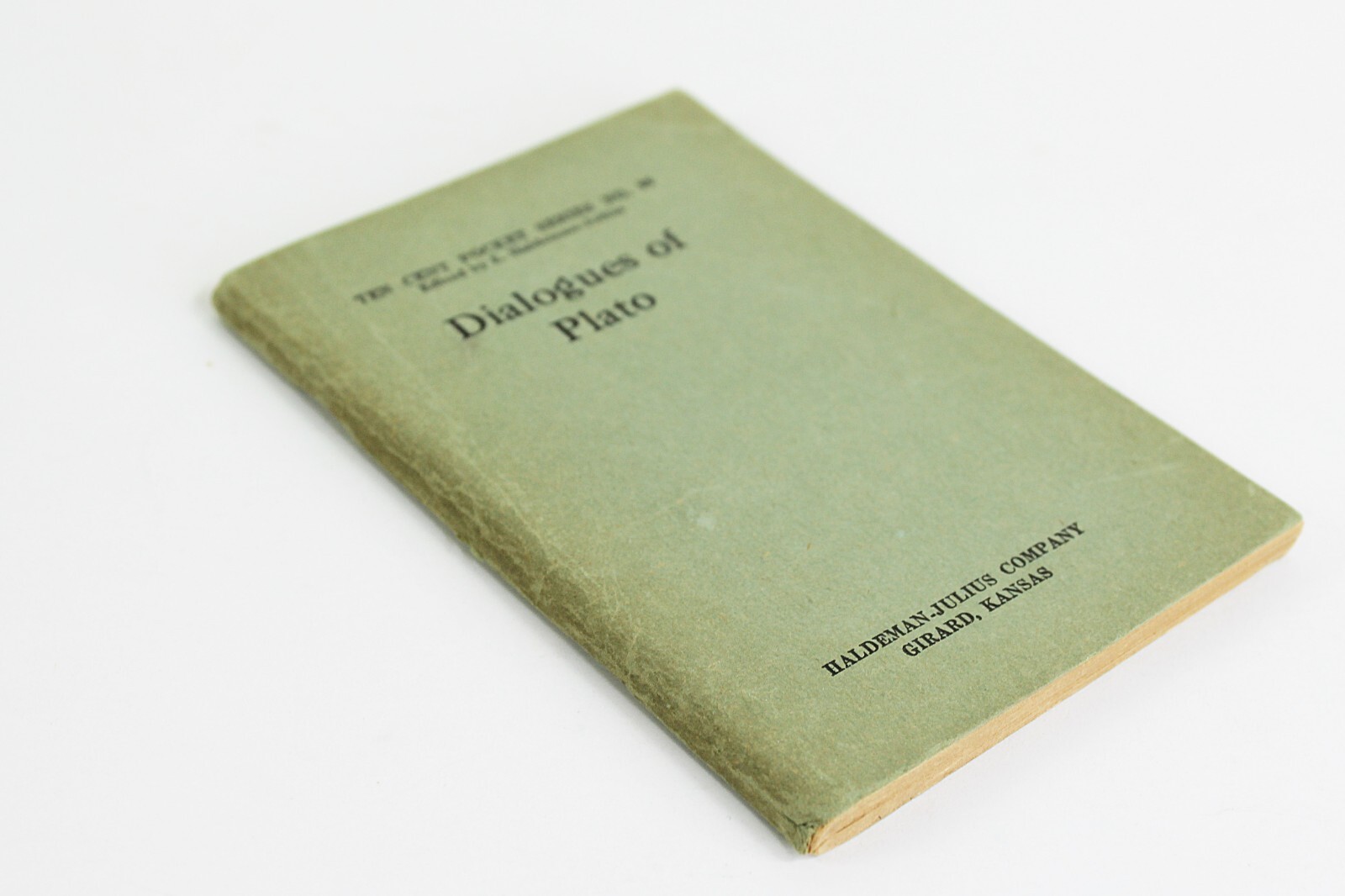 1930s Little Blue Book No 96 DIALOGUES OF PLATO Haldeman Julius Girard Kansas