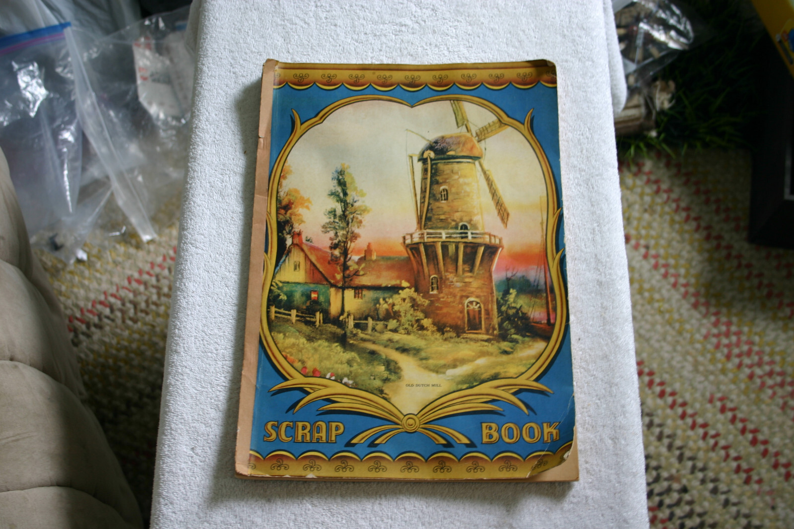 Vintage Dutch Windmill Scrap Book Unbranded 15″ x 10.5″