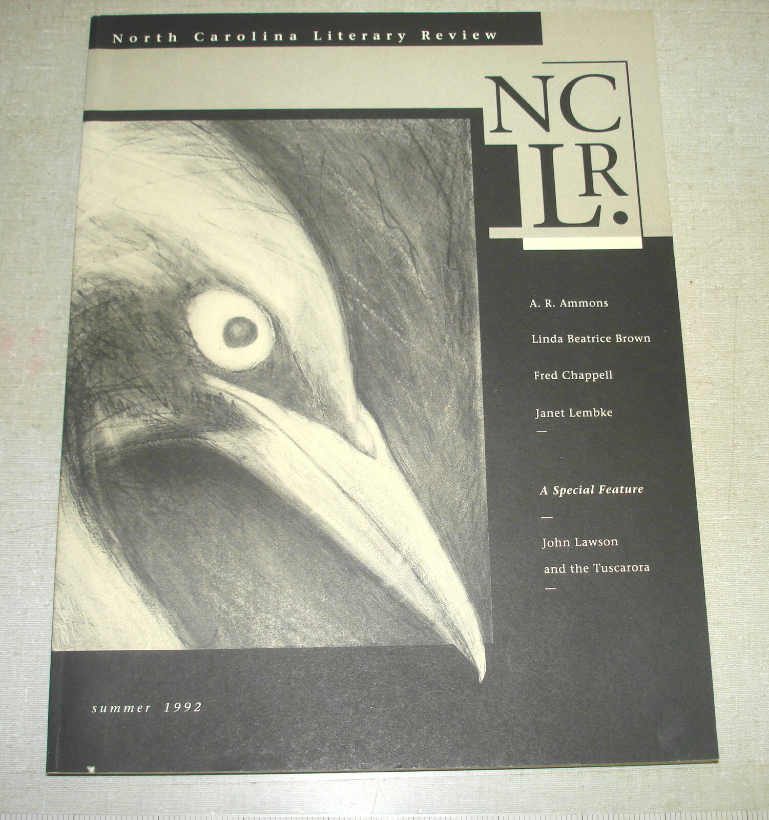 1992 North Carolina Literary Review – #1.1 – 1st ISSUE – Faulkner In Chapel Hill