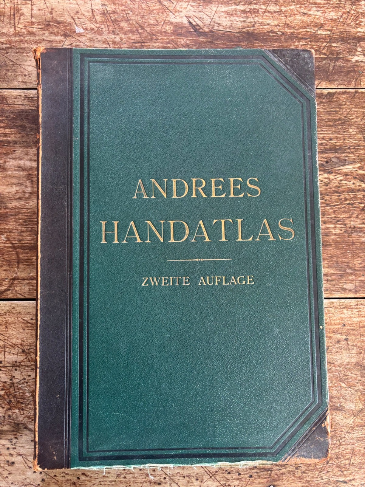 ANDREE’S HANDATLAS Zweite Auflage 1887/2nd Edition HB/11 x 17/Leather Bound