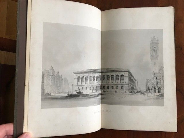Laying the Corner-Stone of the New Library Building in BOSTON Massachusetts 1888