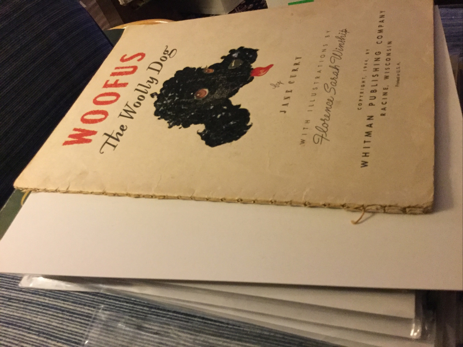 Woofus – The Woolly Dog 1944 Jane Curry Children’s Book