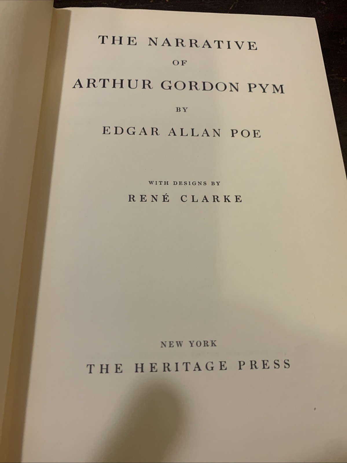 The Narrative of Arthur Gordon Pym 1930 Heritage Press Slipcover Edition Antique