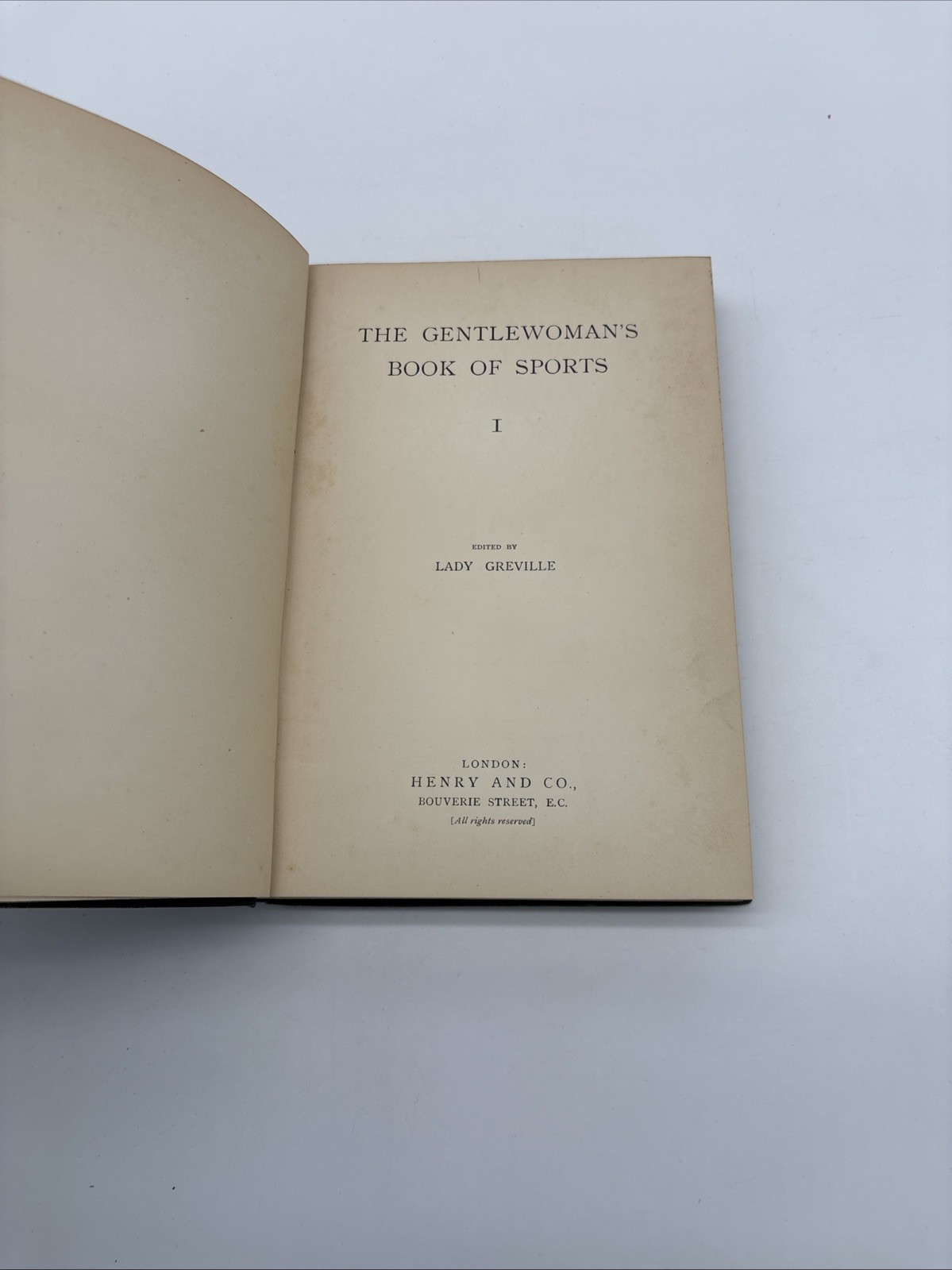 The Gentlewoman’s Book of Sports Lady Greville 1892 1st Ed Fishing Tennis Golf