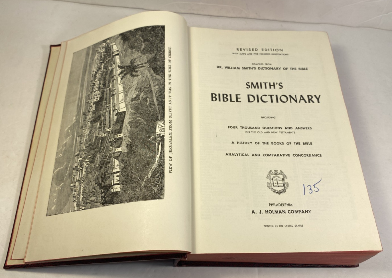 Smith’s Bible Dictionary Revised Edition Leather William Smith, A J Holman HC