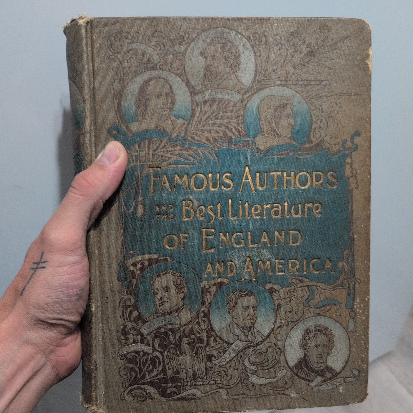 Famous Authors and the Best Literature of England & America, (1897) 1st Ed. HC