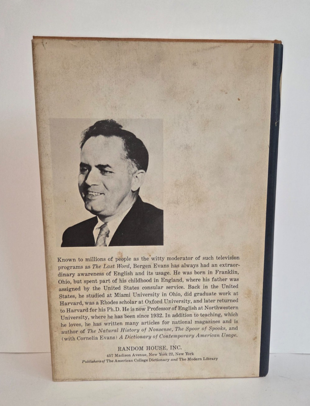 Comfortable Words — Bergen Evans | 1st Printing 1961 Random House | HC w/DJ