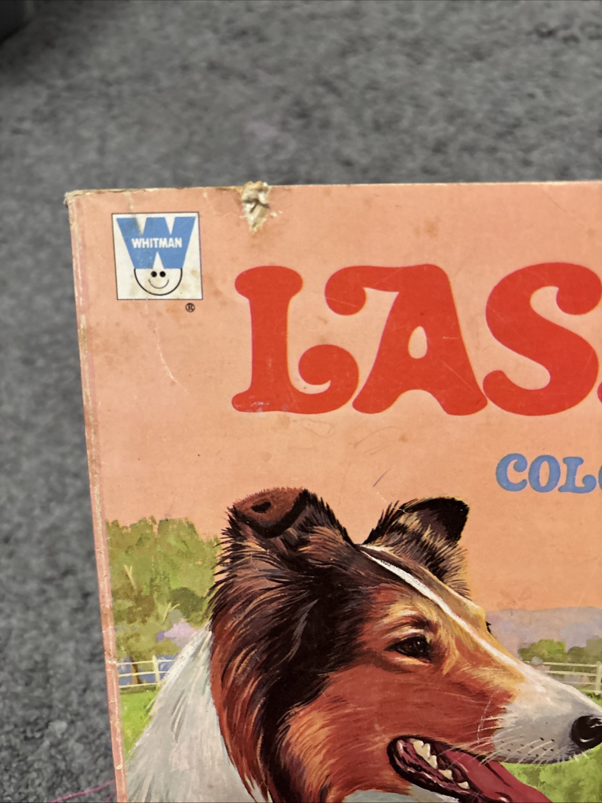 Vintage 1970 Whitman Publishing Lassie Dog Coloring Book