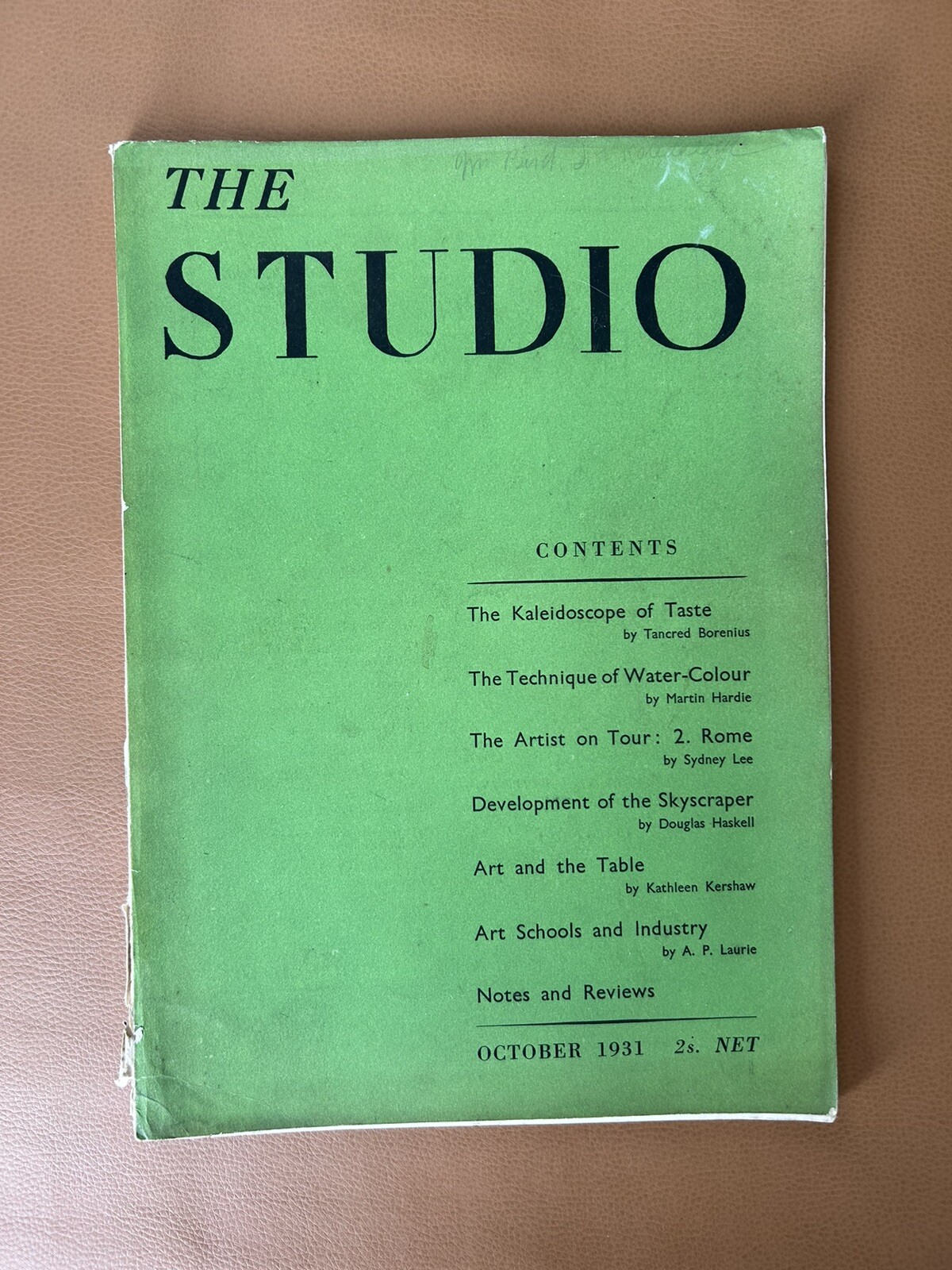 The Studio, an illustrated magazine of fine and applied art. October 1931