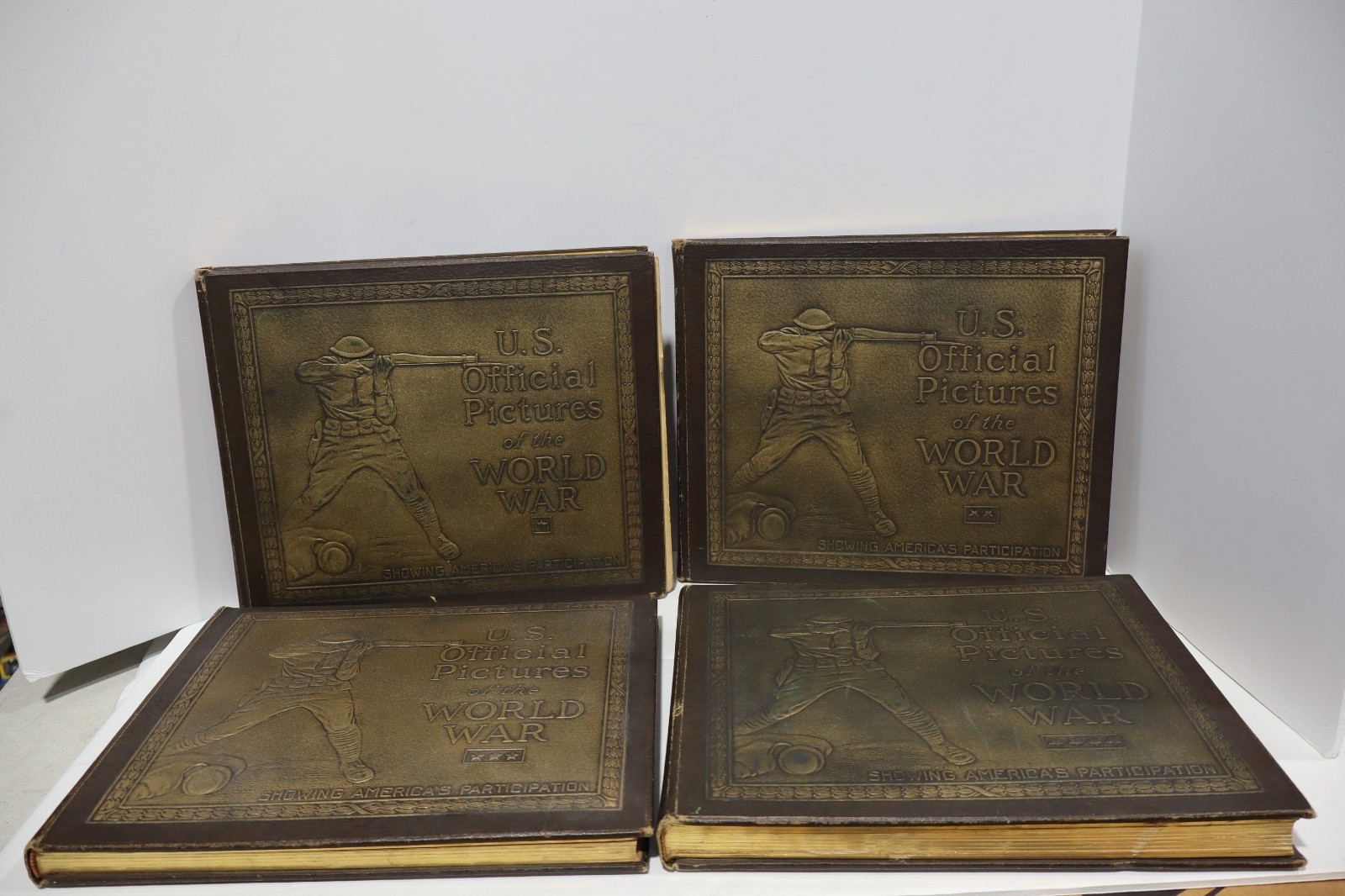 U.S. Official Pictures of the World War (WWI) Moore & Russell 4 Volume Set READ