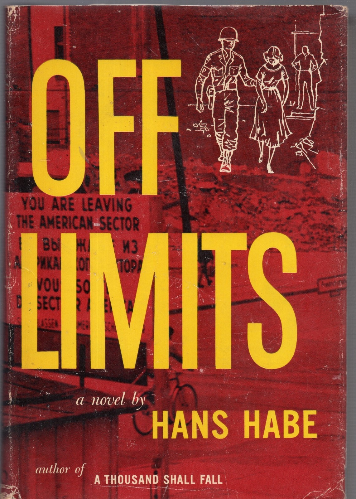 Off Limits by Hans Habe Vintage Historical War Pulp Hardcover 1956 2nd Good