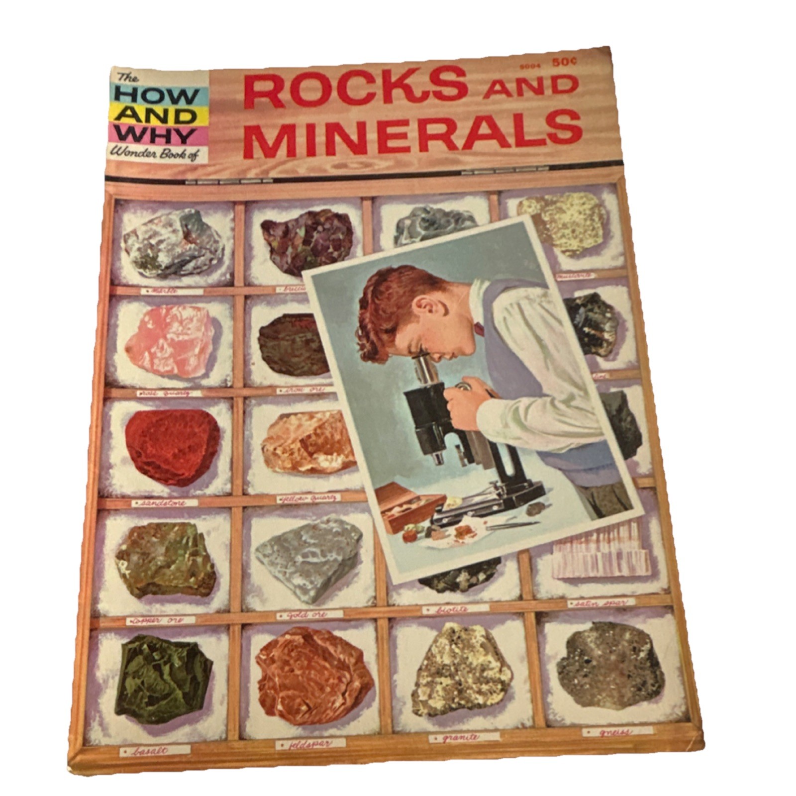 Wonder Books Rocks & Minerals Vintage Illustrated Softcover Science Paperback