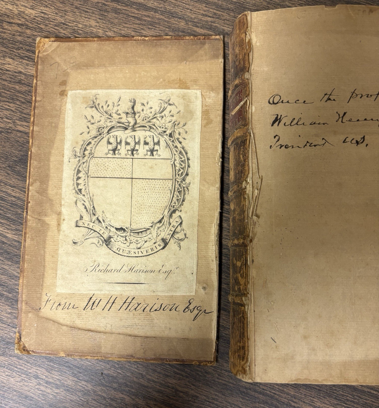 Property Of 9th Pres. William Henry Harrison The Religion Of Nature By Wollaston