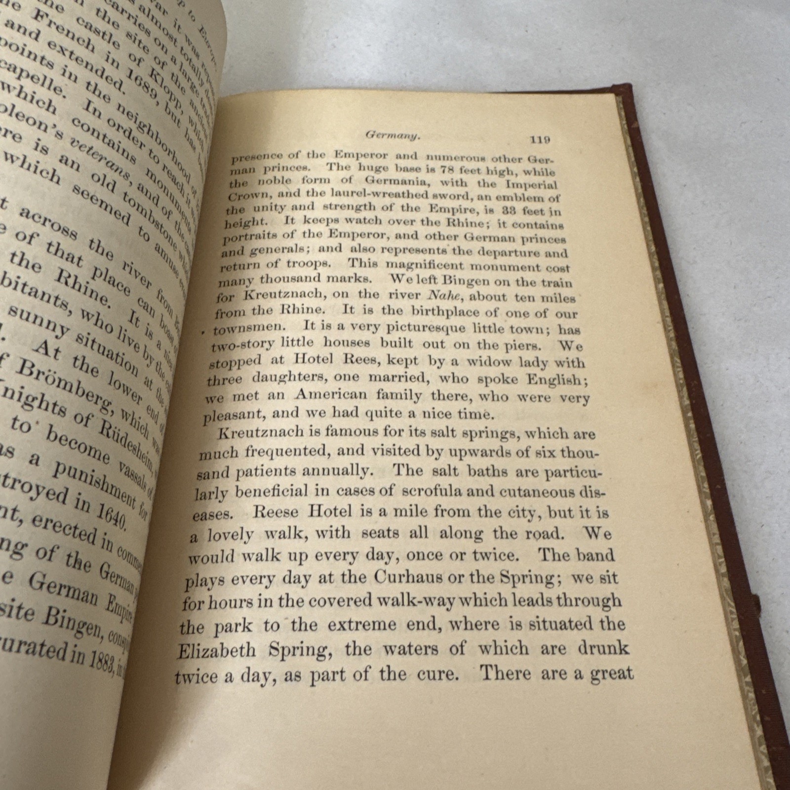 Antique 1887 TRAVELS IN EUROPE England,France & Germany Mrs. Barlosius 1. Edi
