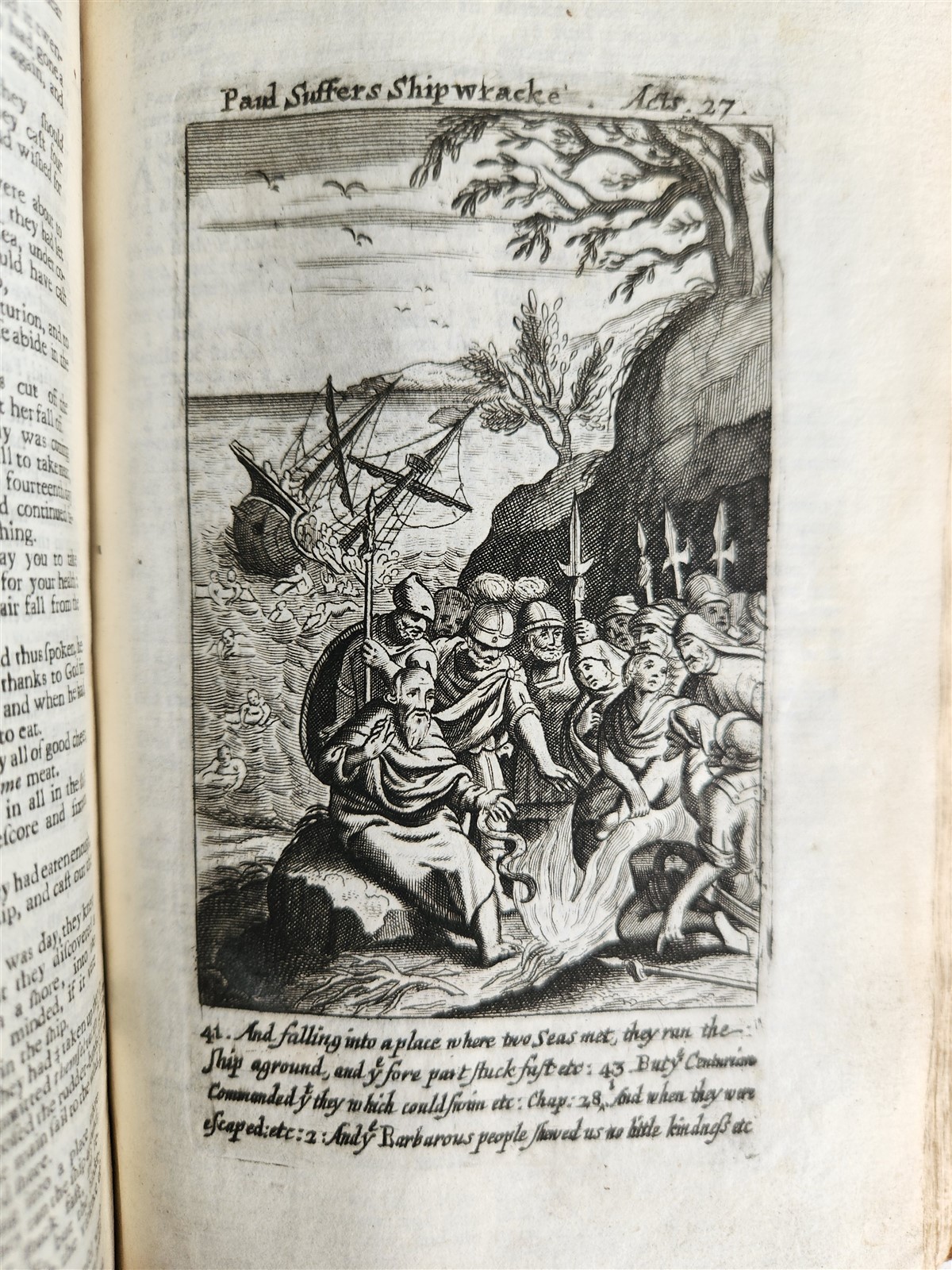 1695 BIBLE in ENGLISH OLD TESTAMENT antique ILLUSTRATED w/ NUMEROUS PLATES