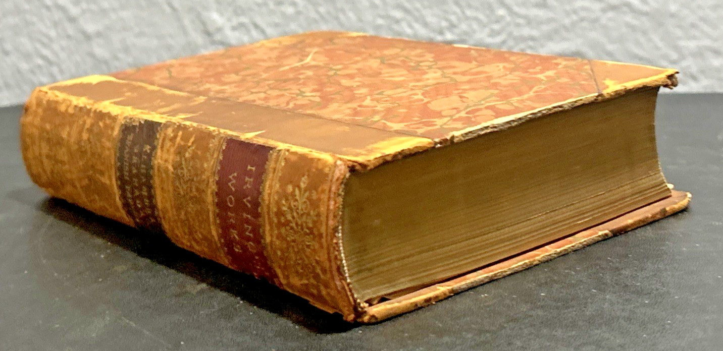 Antique Washington Irving Collected Works HC Alhambra Granada Hooper Clarke