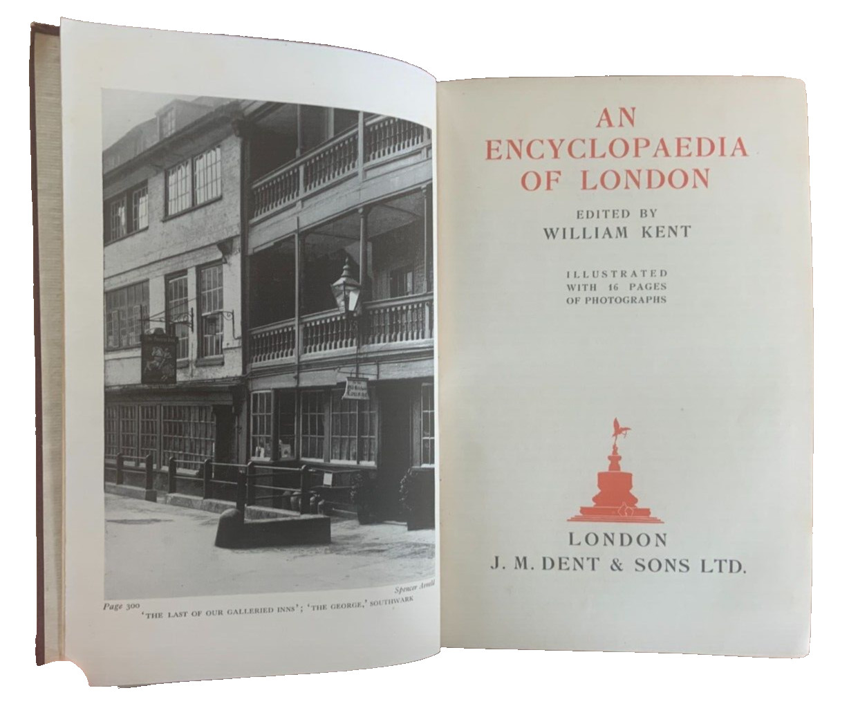 ENCYCLOPEDIA OF LONDON – WILLIAM KENT 1937 1st Ed
