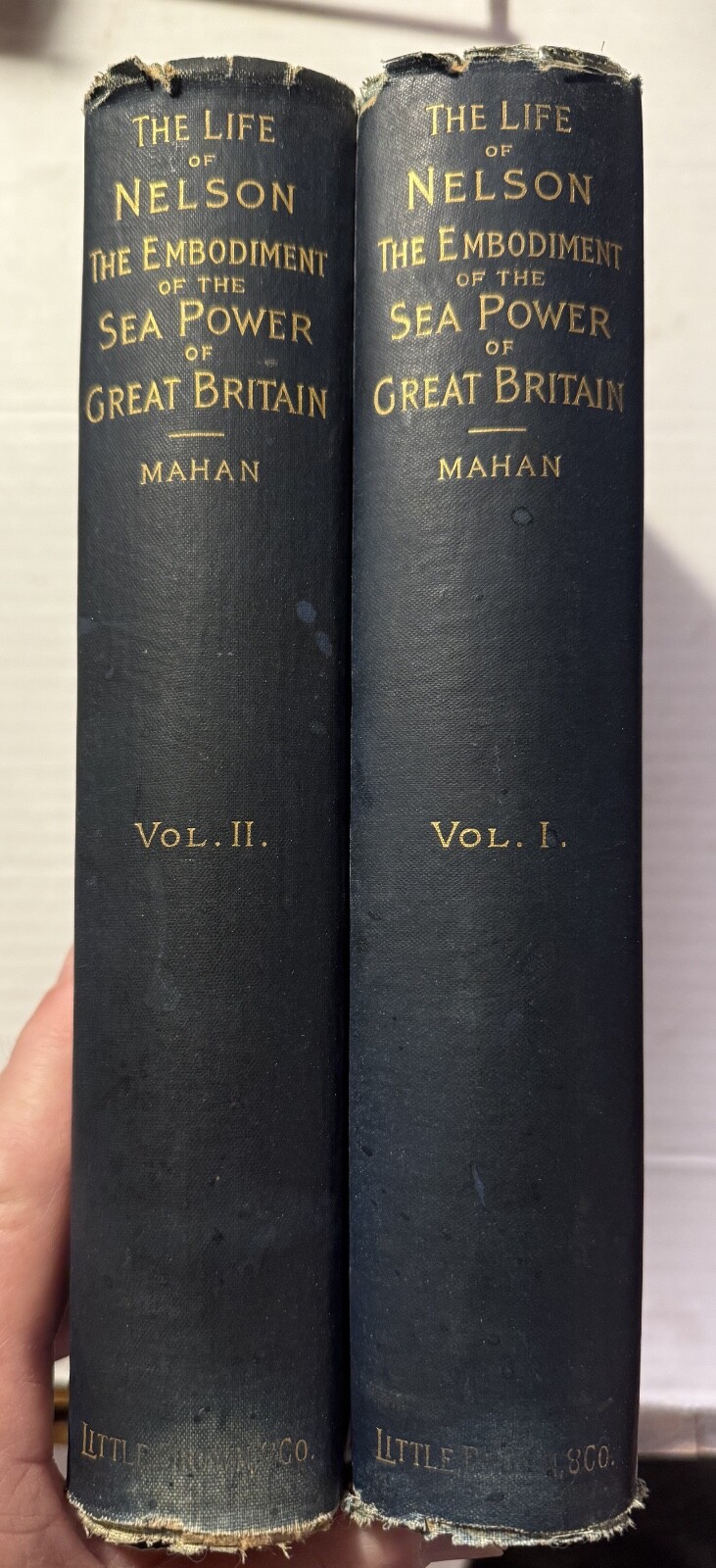 The Life of Nelson…Sea Power of Great Britain 2 Volumes. (hardcover) 1897