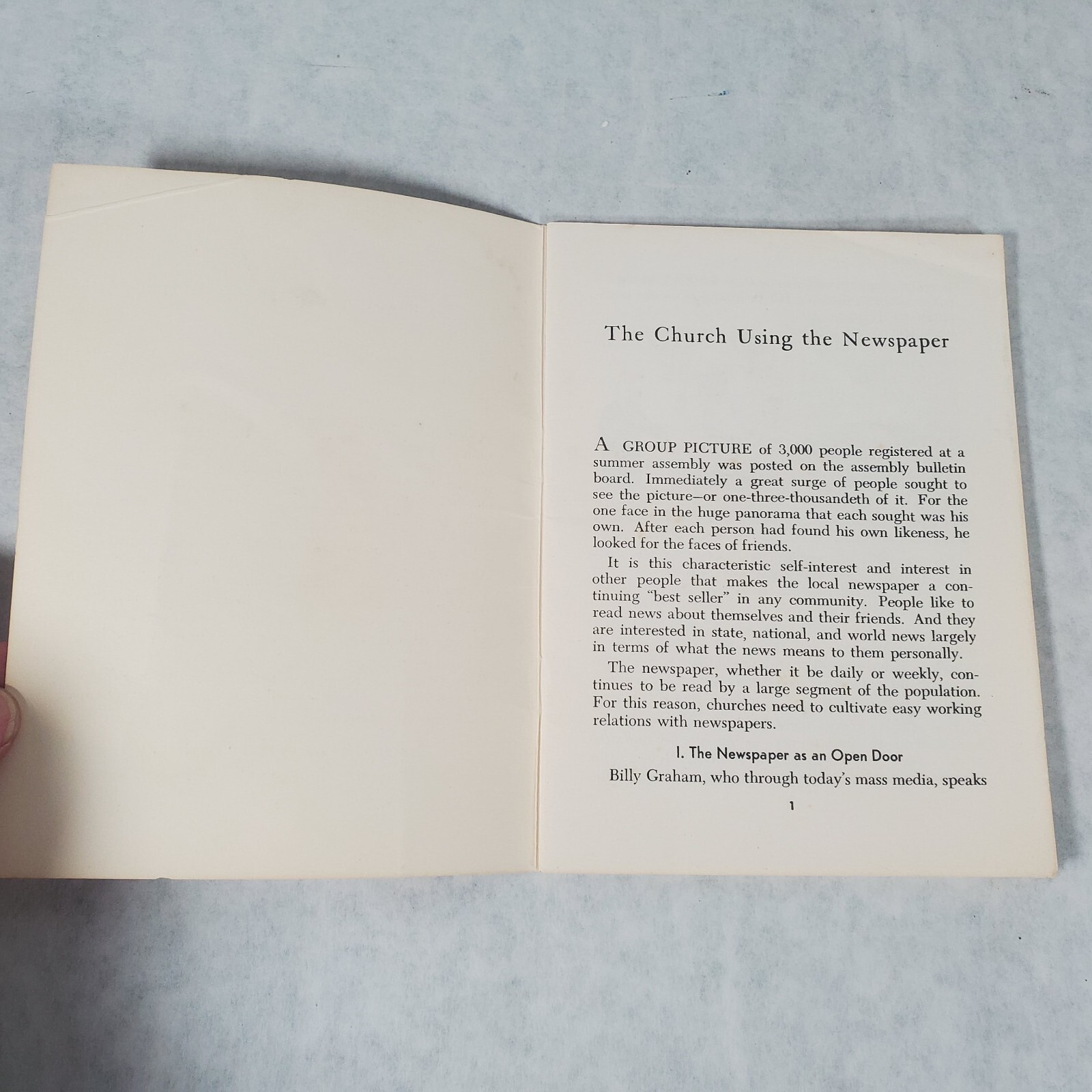 The Church Using the Newspaper – Stapled Booklet by Erwin L. McDonald