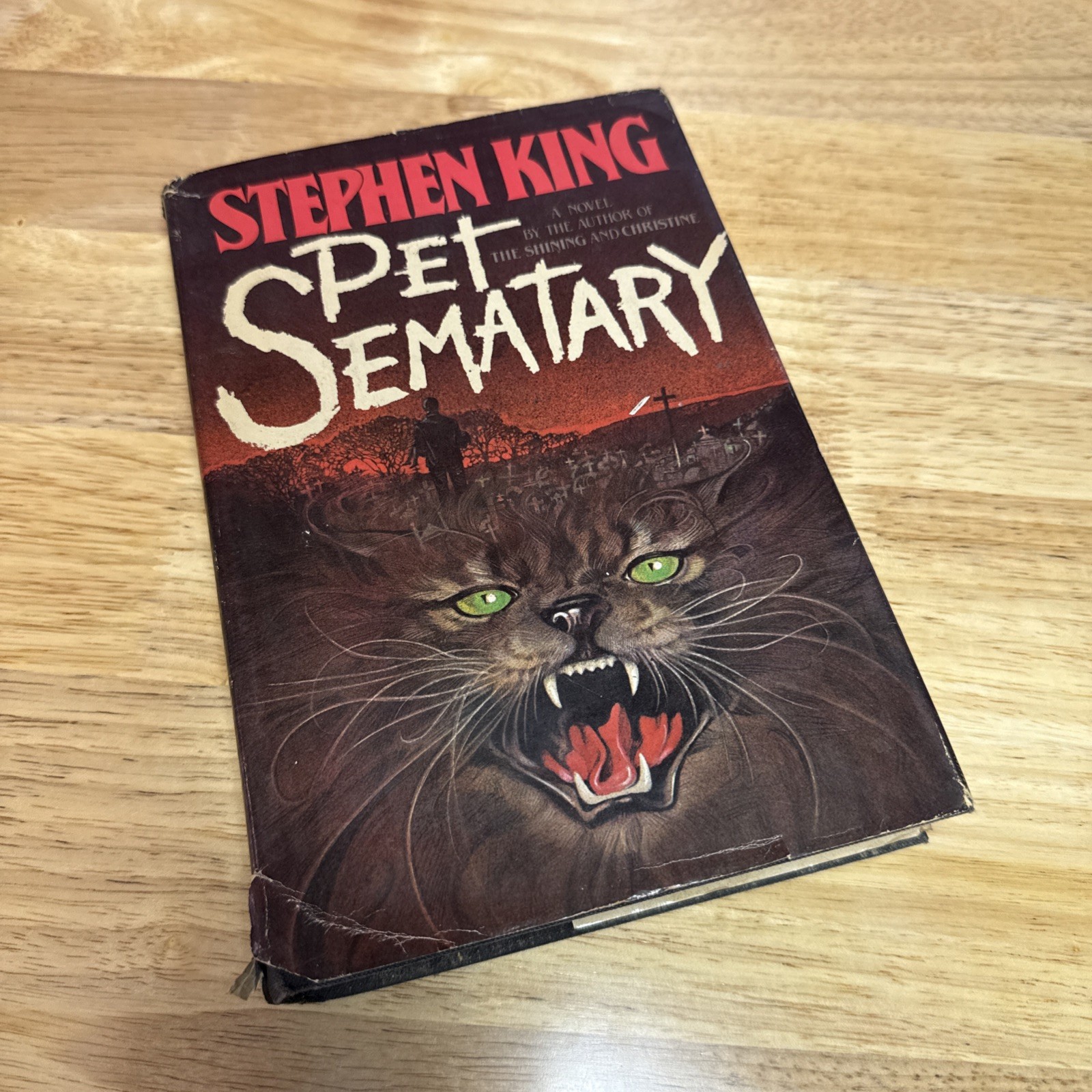 Pet Sematary by Stephen King (1983) Second Printing Hardcover Novel