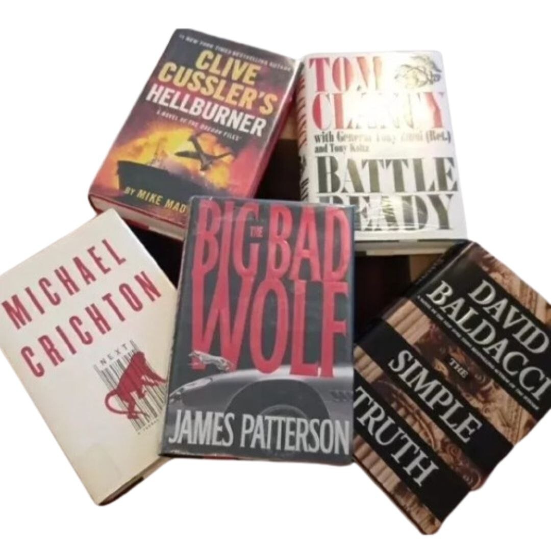 Lot of 9 Hardcover Thrillers – Very Good Condition