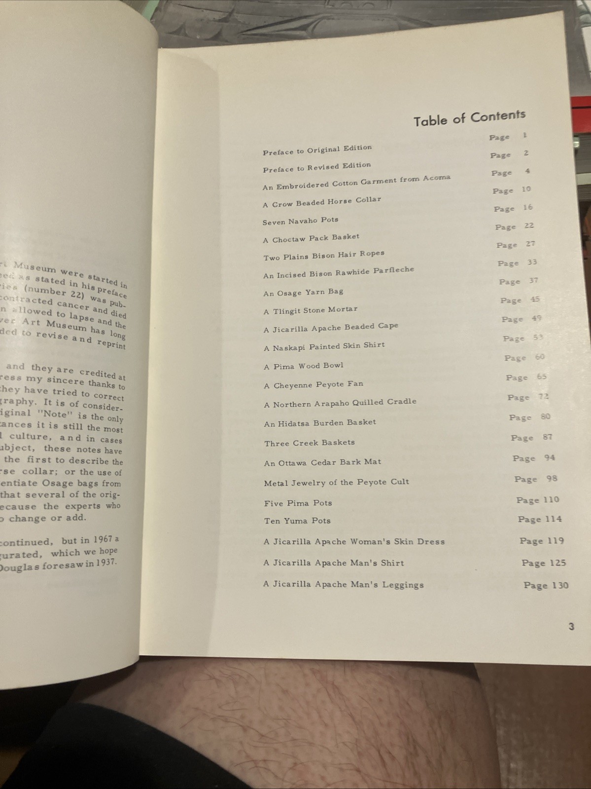 Material Culture Notes DENVER ART MUSEUM American Indian Art Department 1969