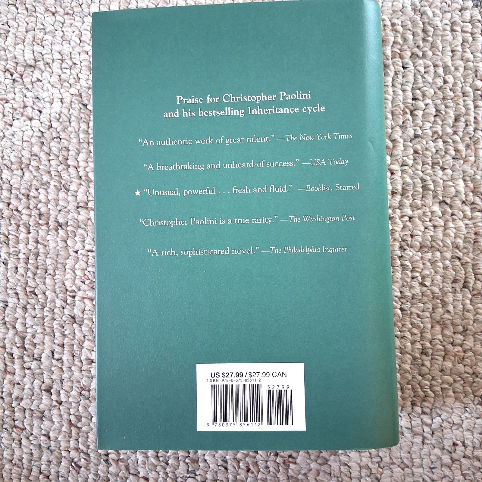 1st Ed./1st Printing Inheritance by Christopher Paolini Hardcover Book
