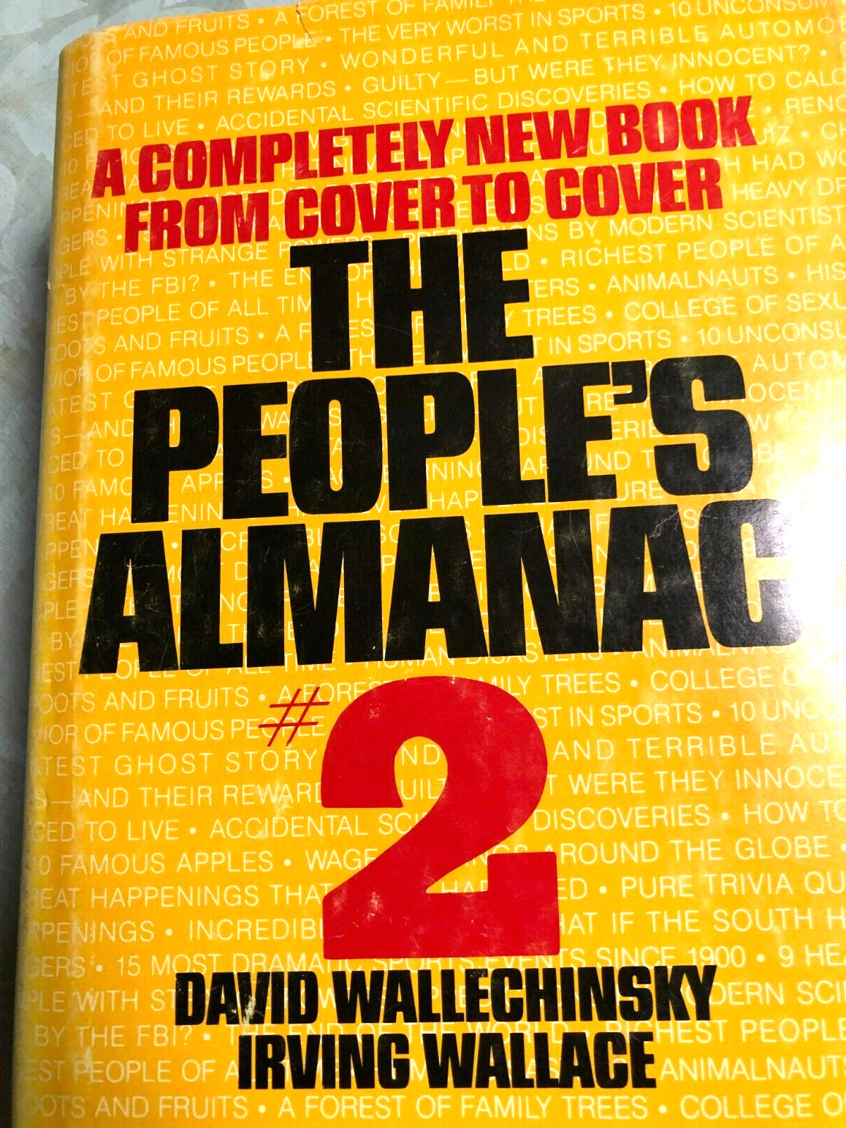 RARE! The People’s Almanac # 2 by David Wallechinsky, Irving Wallace 1978 VG HC