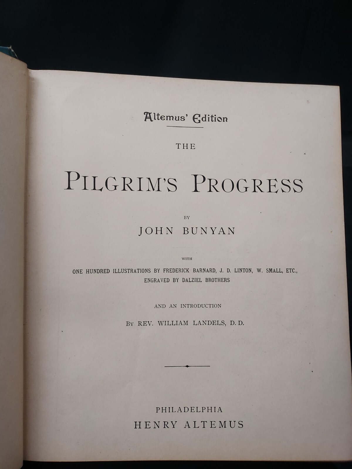 Bunyan’s Pilgrim’s Progress by John Bunyan 1890 Illustrated by Frederick Barnard