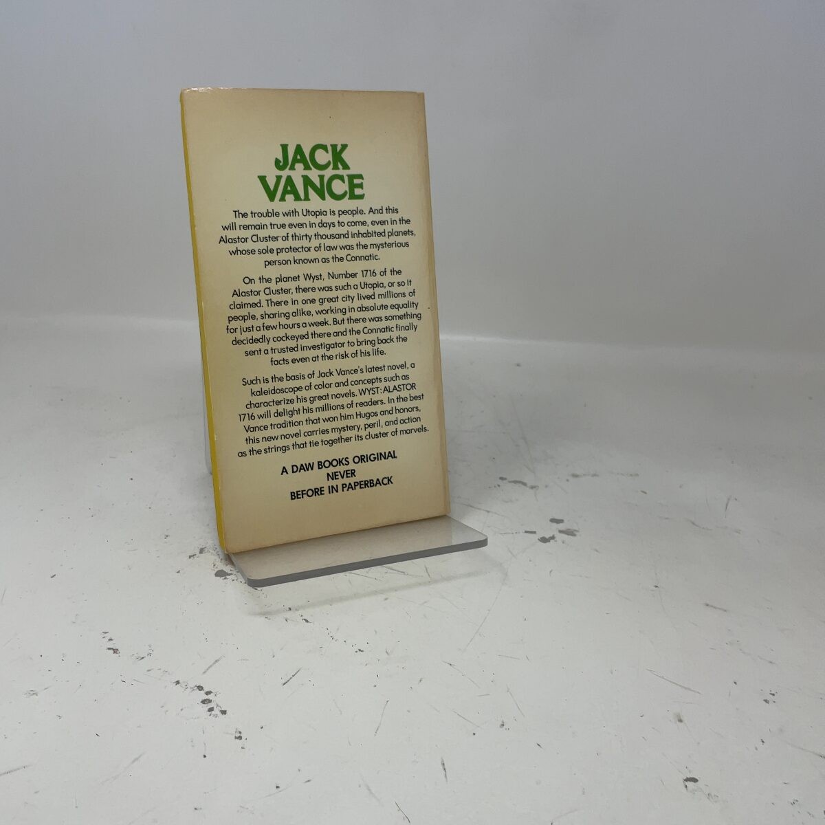 Wyst by Jack Vance PB First Thus Like New 1978
