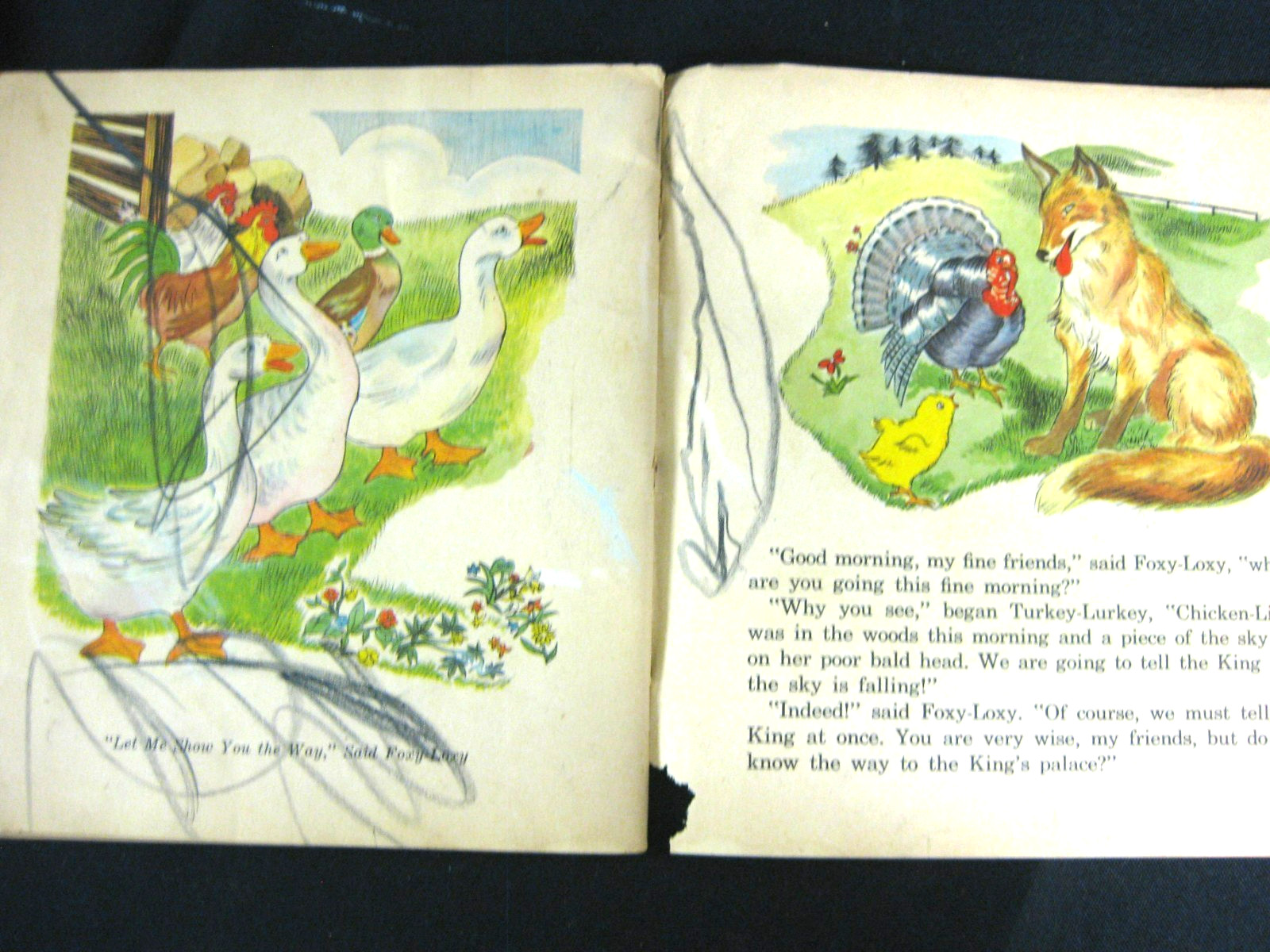 Peter Rabbit & Chicken Little, Theresa Kalab Whitman 1948 PB illustrated