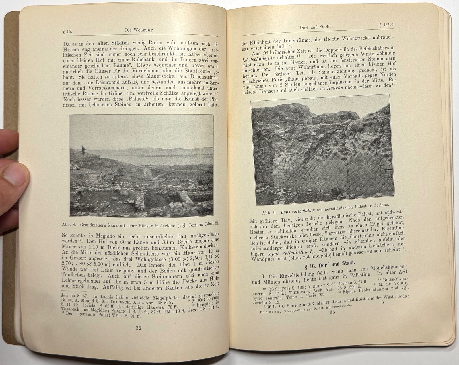 1913 PALESTINE ANTIQUITIES BIBLICAL ARCHAEOLOGY THOMSEN 42 ILLUSTRATIONS GERMAN