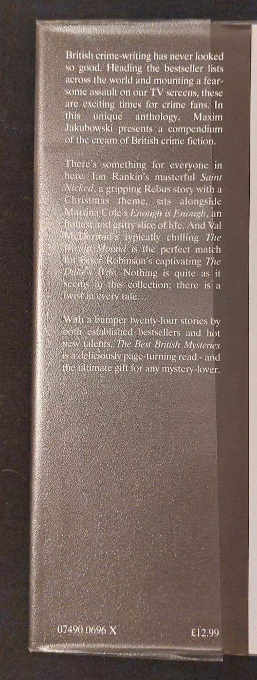 The Best British Mysteries (Vol 1) edited by Maxim Jakubowski / Hardback