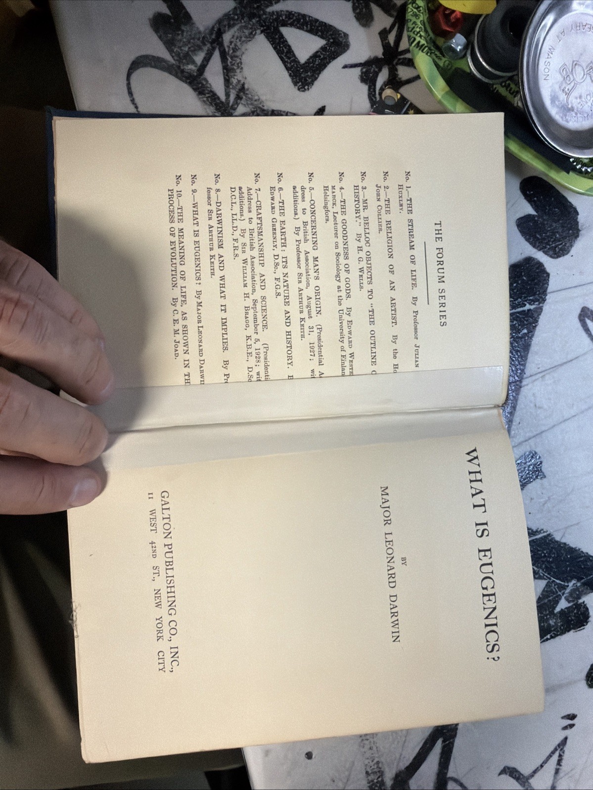 1929 First Edition L Darwin Eugenics Book