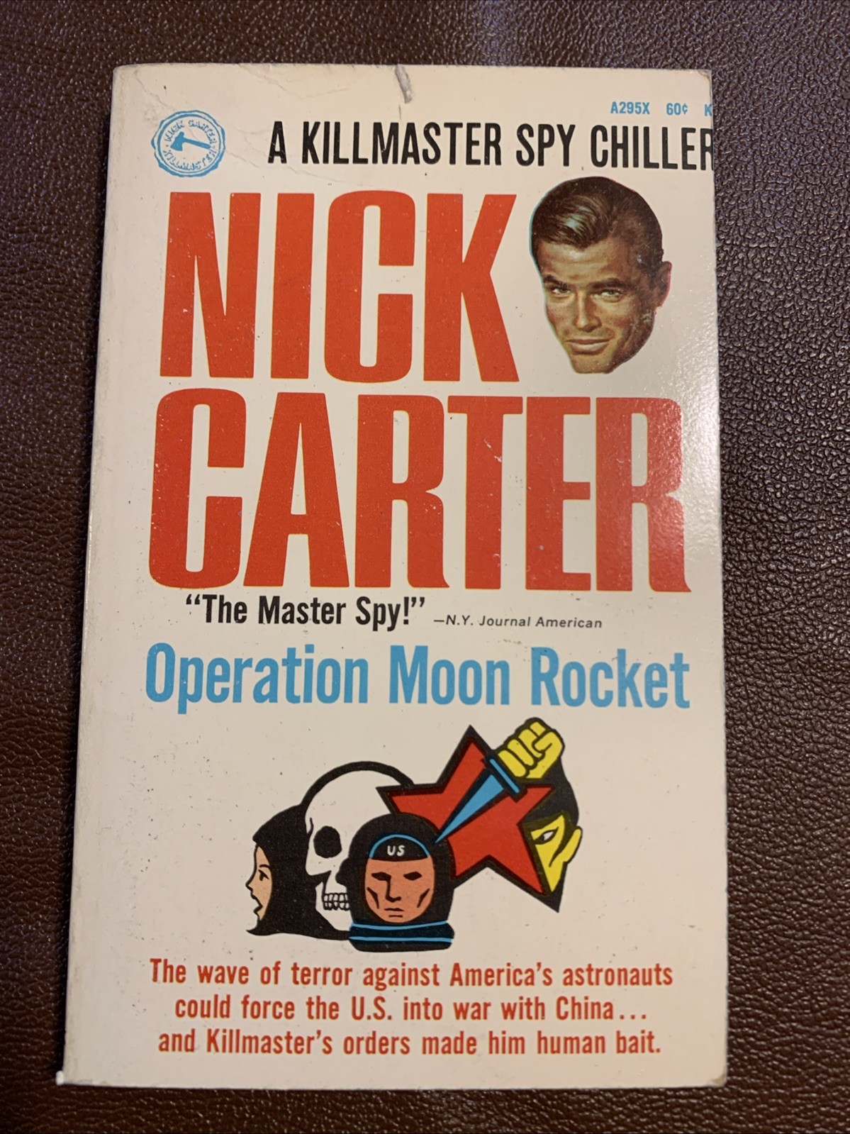 Nick Carter Killmaster OPERATION MOON ROCKET 1968 1st Printing PB Vintage Spy