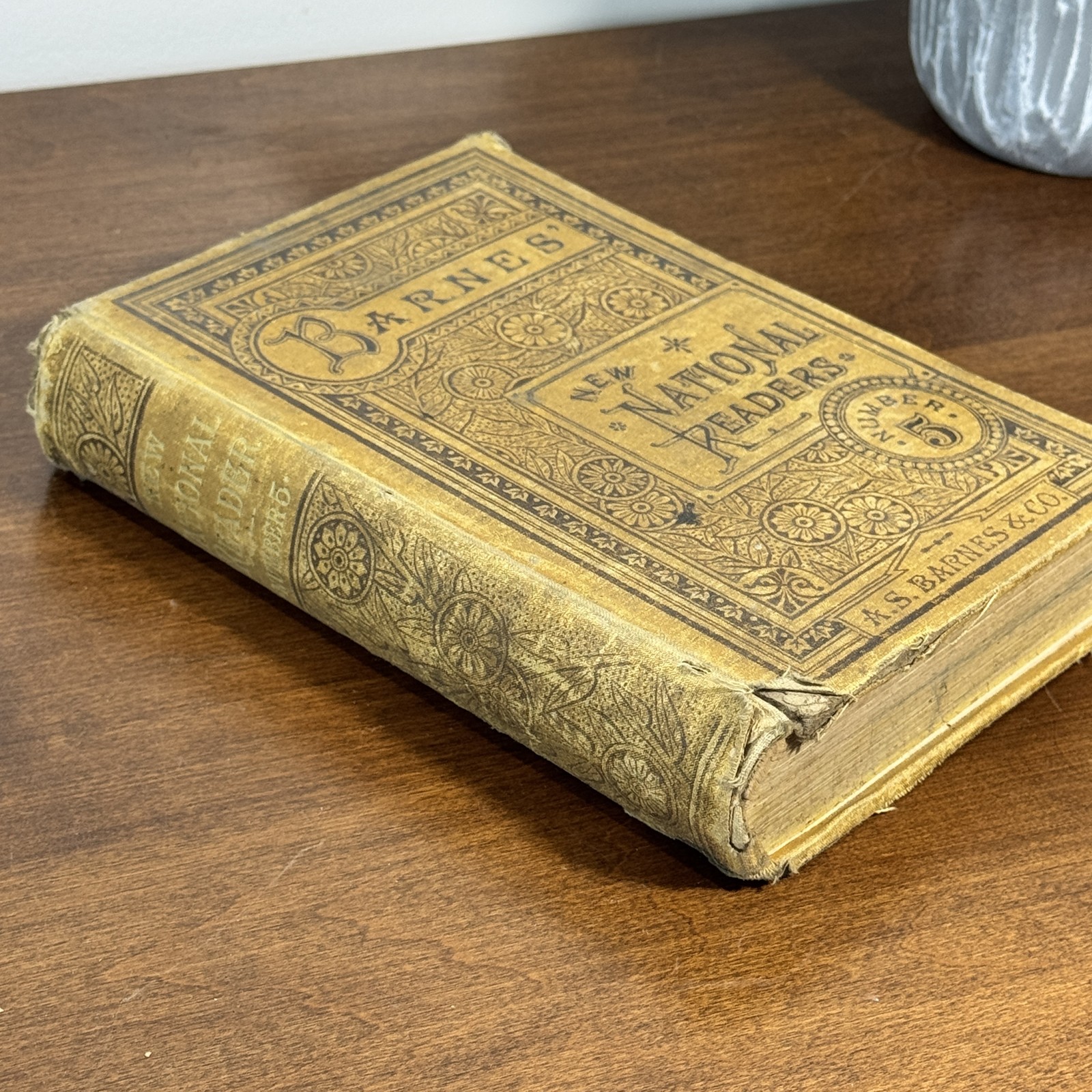 Antique Barnes New National Fifth Reader No. 5 A.S. Barnes 1884 Victorian School