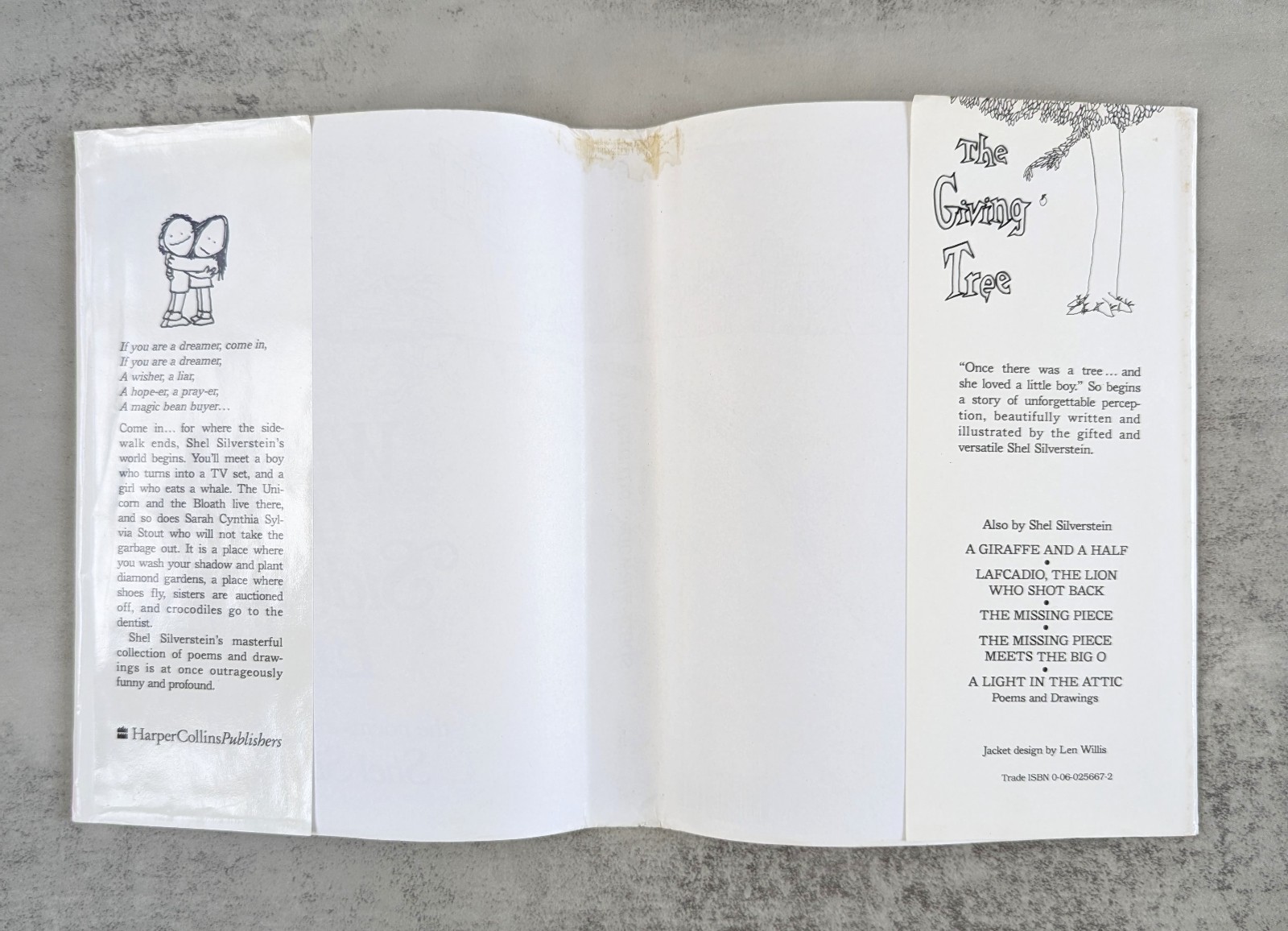 Where The Sidewalk Ends, Shel Silverstein, 1974 First Edition 1st Print Book