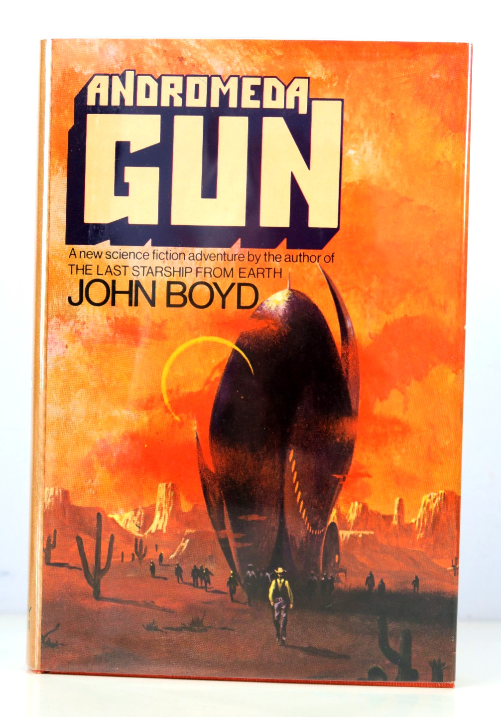 Andromeda Gun by John Boyd 1974 1st Edition Hardcover DJ Science Fiction