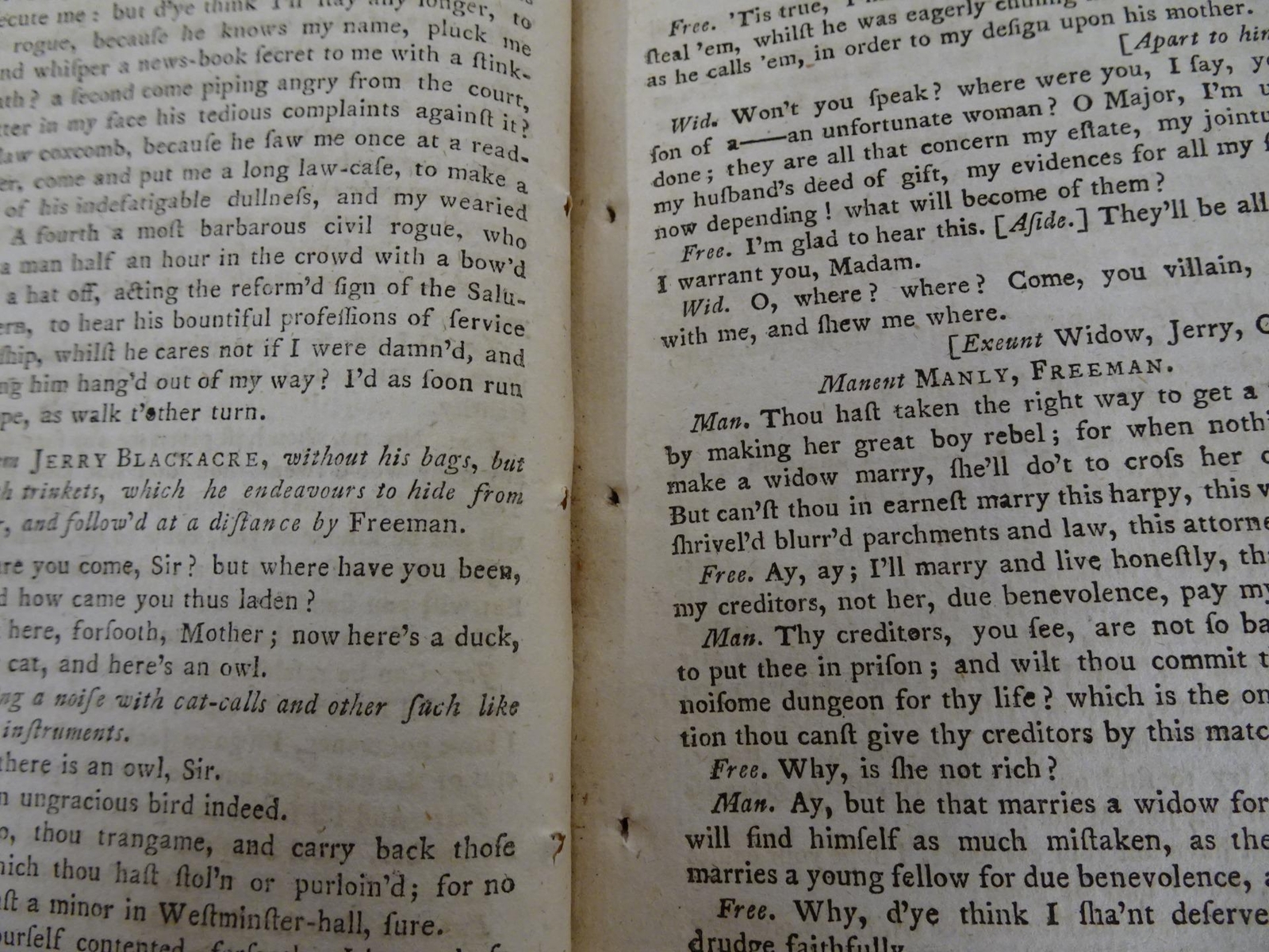 The Plain Dealer A Comedy 1768 William Wycherley N Nepecker