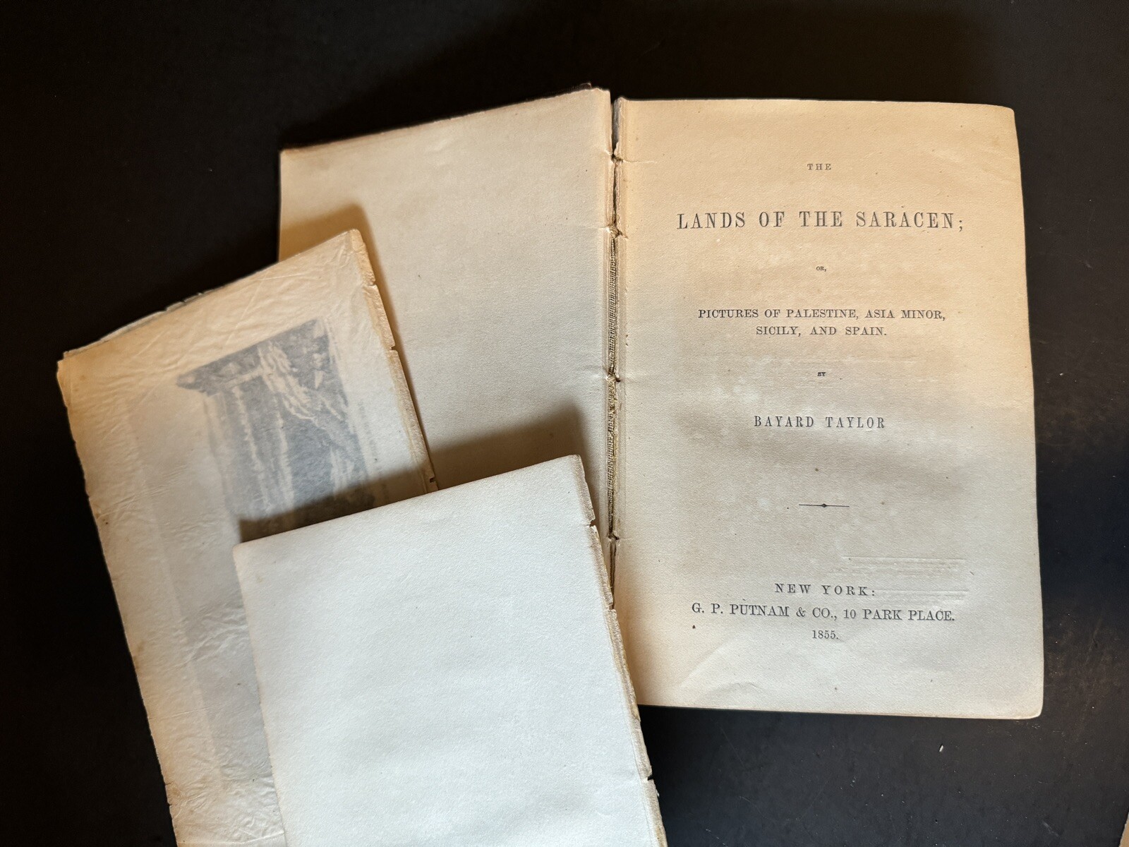 1855 The Lands of the Saracen Bayard Taylor G P Putnam Middle East Moors Islam