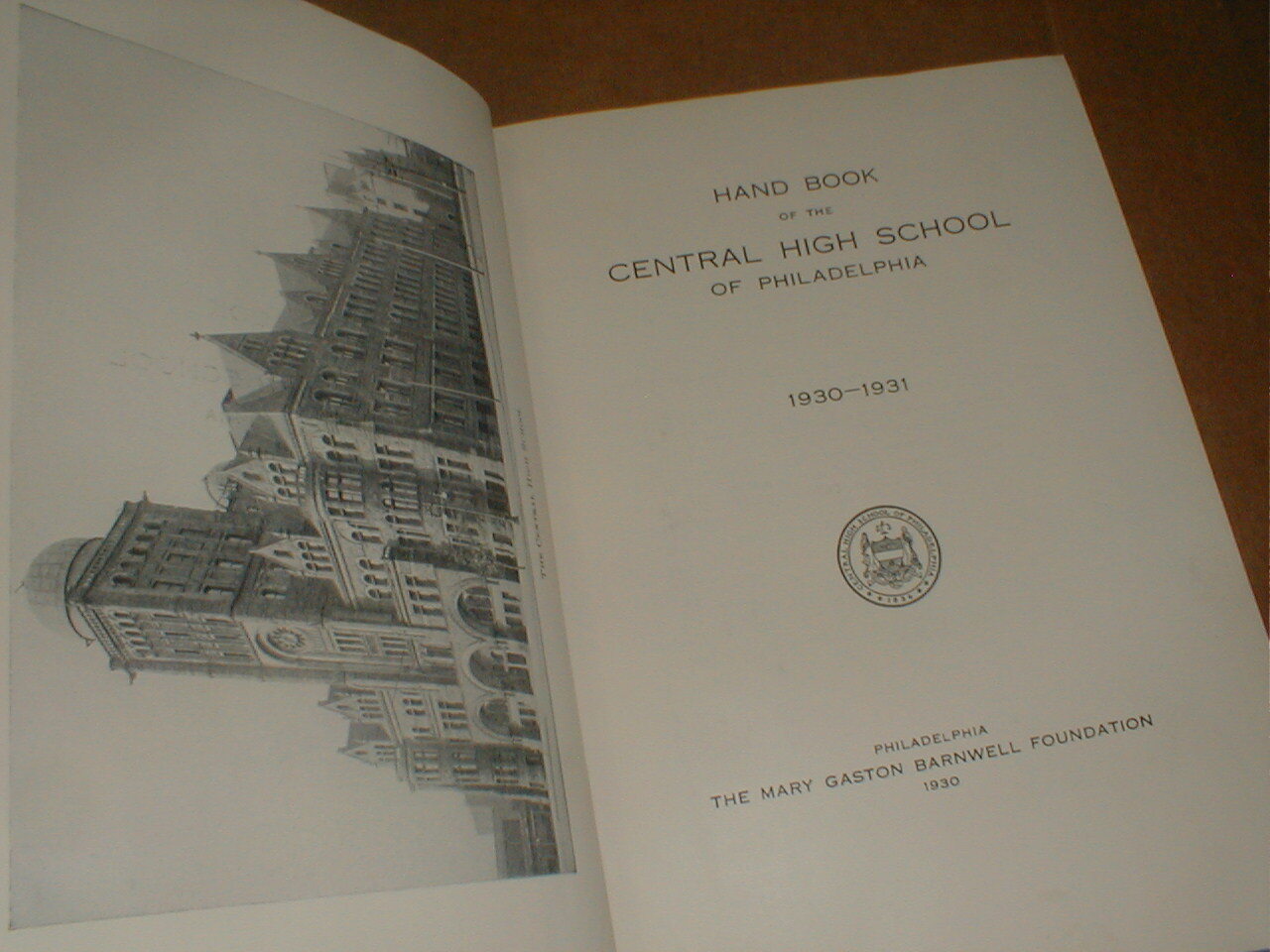 1928-1933 Central High School Philadelphia PA Handbooks NOT Yearbooks 3 Book Lot