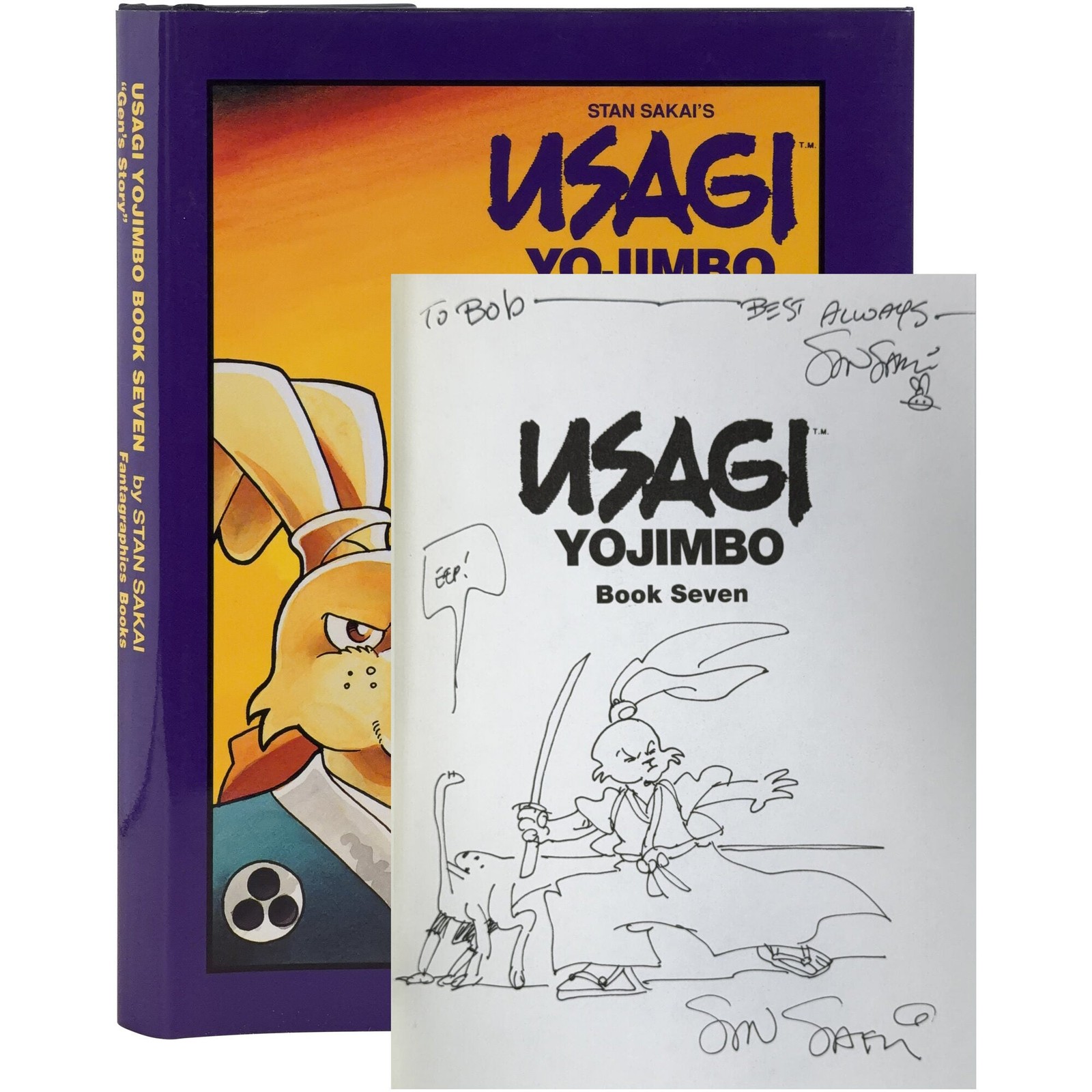Stan Sakai / Usagi Yojimbo Book 7 Gen’s Story Signed 1st Edition 1996