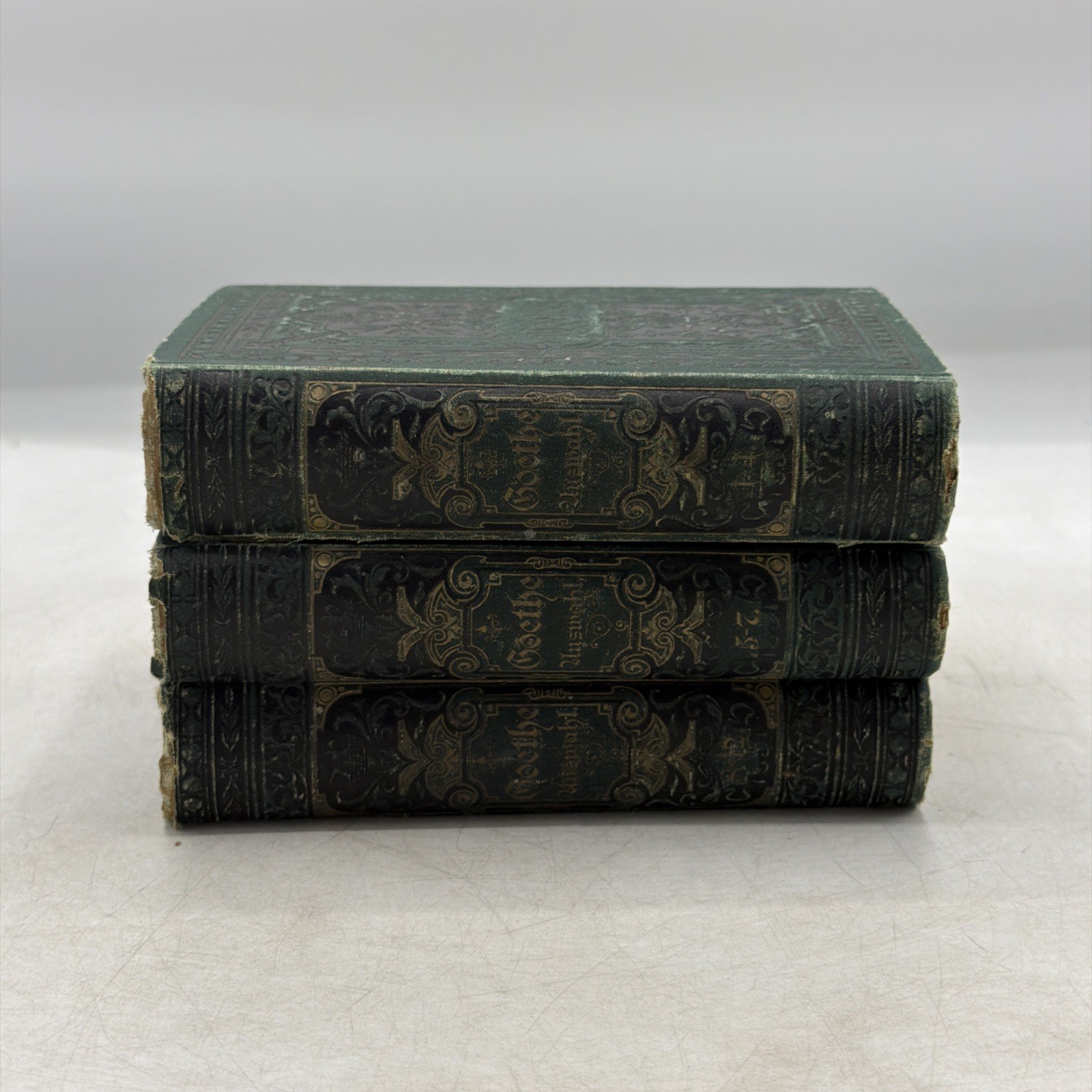 Goethe Werke Auswahl 3 Vols Reclam Leipzig 1-12 German Antique Set