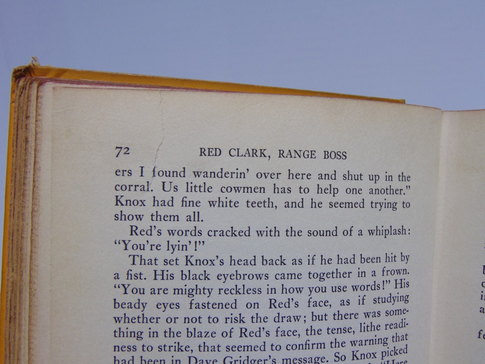 Red Clark, Range Boss by Gordon Young (1938, Hardcover) Stated 1st Edition