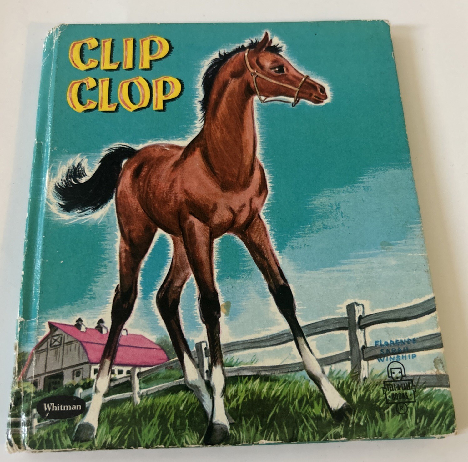 CLIP CLOP vintage children’s Whitman Tell-A-Tale Book Flo Winship RARE 1953