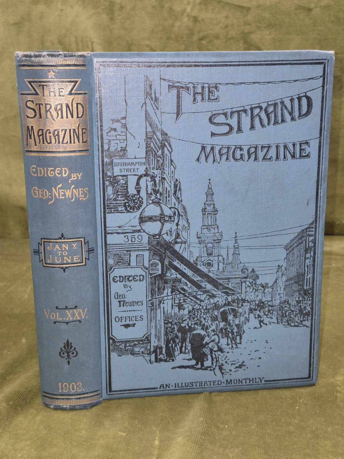 The Strand Magazine 25 1903 Jan June Conan Doyle H G Wells Original Binding XXV