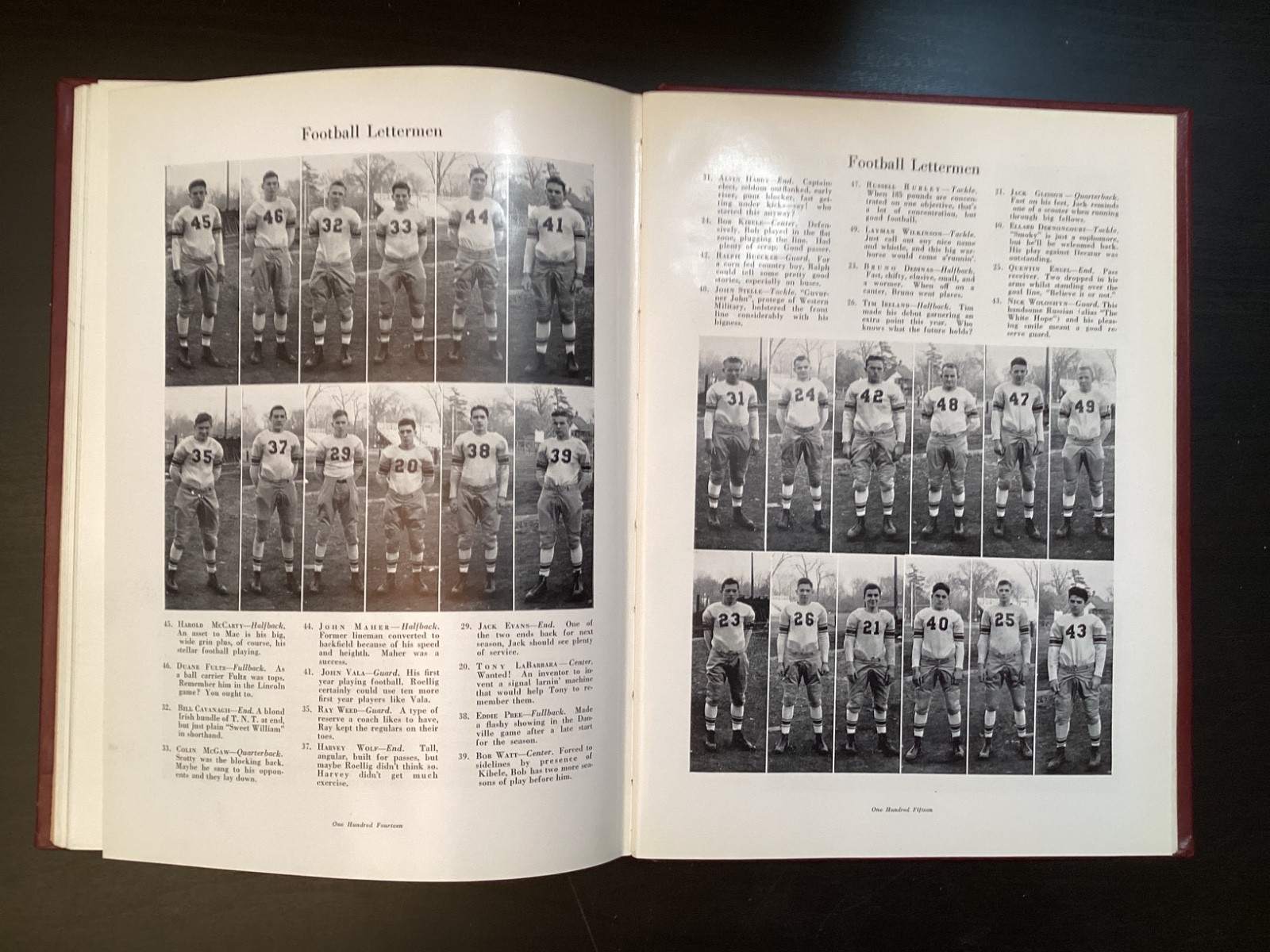 4 Vtg Springfield IL High School Yearbooks Capitolines: 1929 1937, 1945, 1948