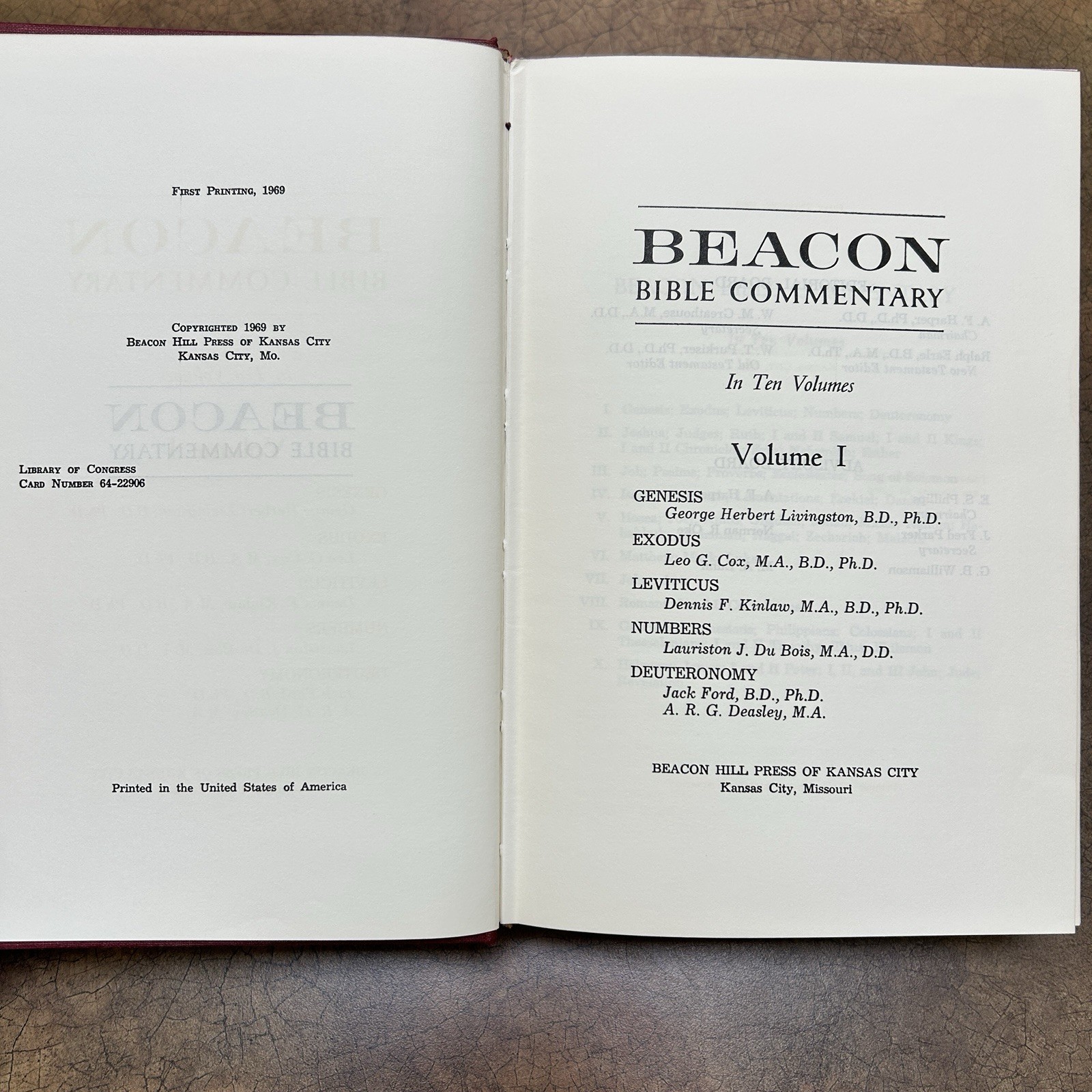 Beacon Hill Press Beacon Bible Commentary COMPLETE 10 Vol Set Hardcover